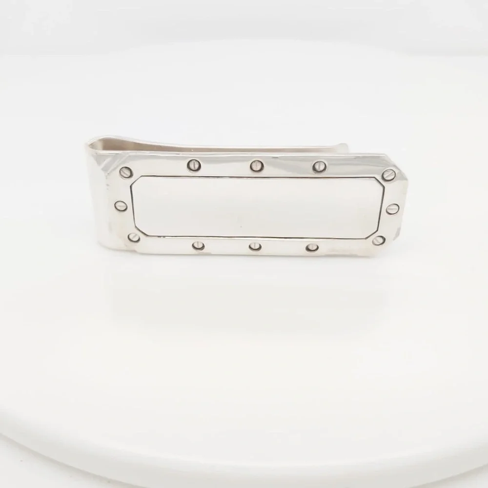 Sterling Silver 925 & 14k Gold Vintage Colibri Money 💵 Clip